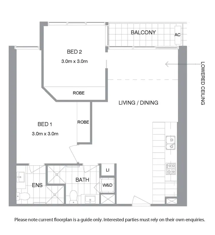 Floorplan of Homely apartment listing, 2309/60 Kavanagh Street, Southbank VIC 3006