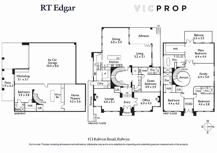 Floorplan of Homely house listing, 153 Balwyn Road, Balwyn VIC 3103