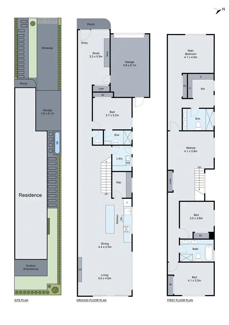 Floorplan of Homely townhouse listing, 18B Haywood Street, Beaumaris VIC 3193