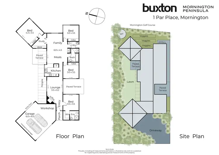 Floorplan of Homely house listing, 1 Par Place, Mornington VIC 3931