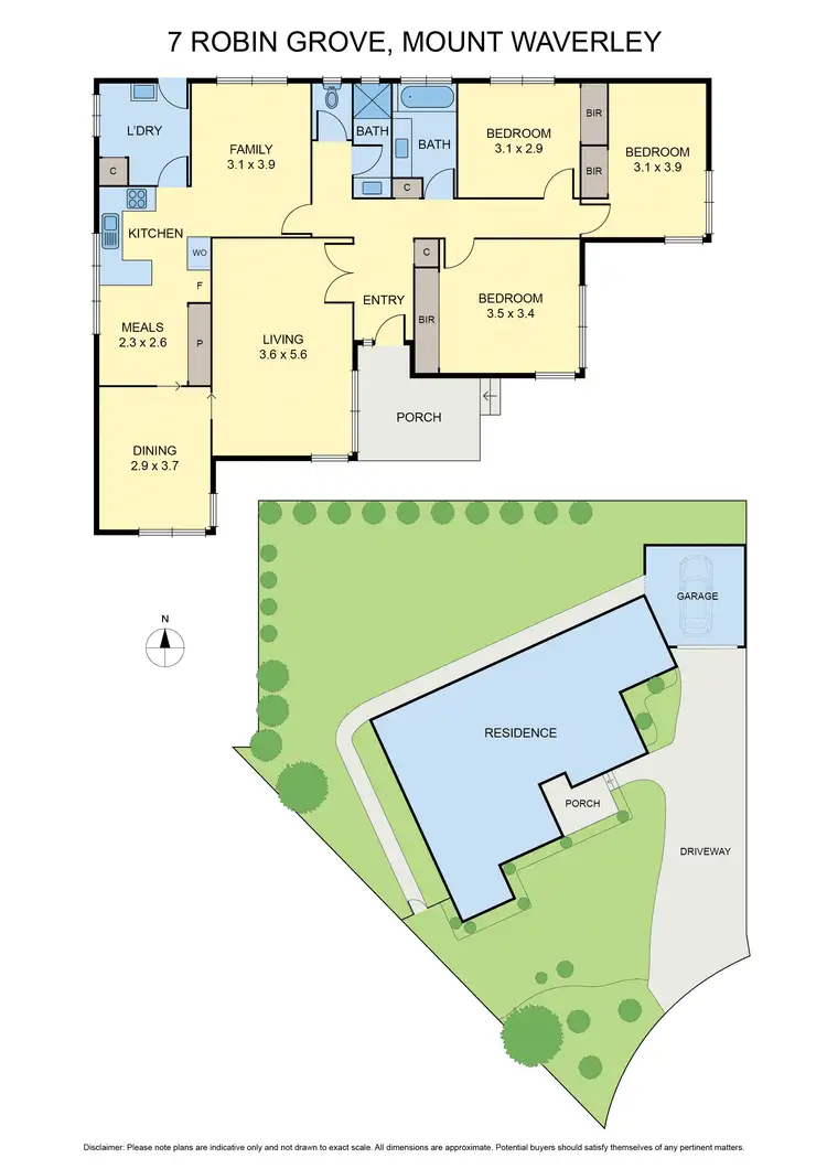 Floorplan of Homely house listing, 7 Robin Grove, Mount Waverley VIC 3149