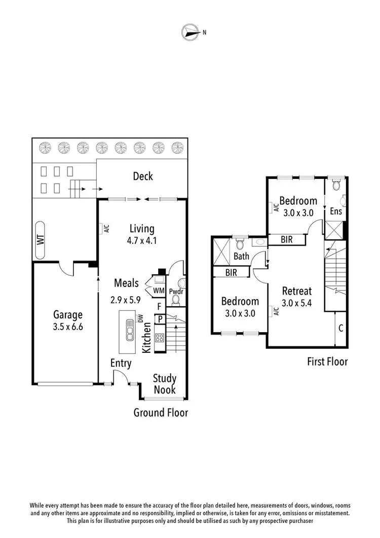 Floorplan of Homely townhouse listing, 2/56 Altona Street, Heidelberg Heights VIC 3081