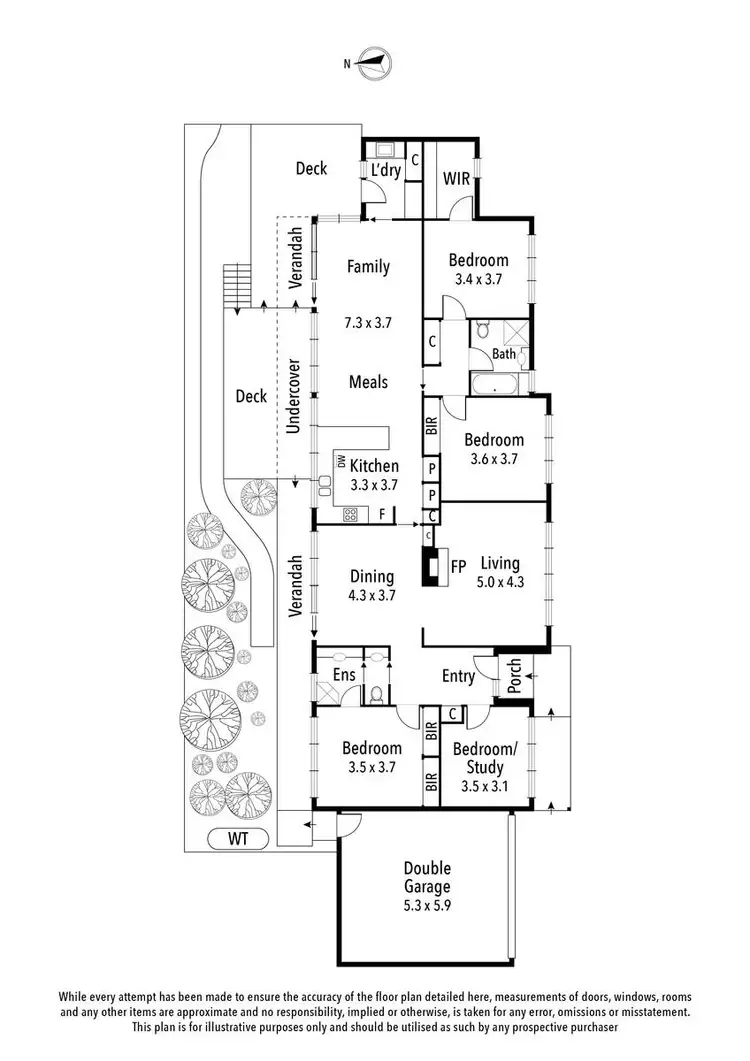Floorplan of Homely unit listing, 3/4 Cape Street, Eaglemont VIC 3084