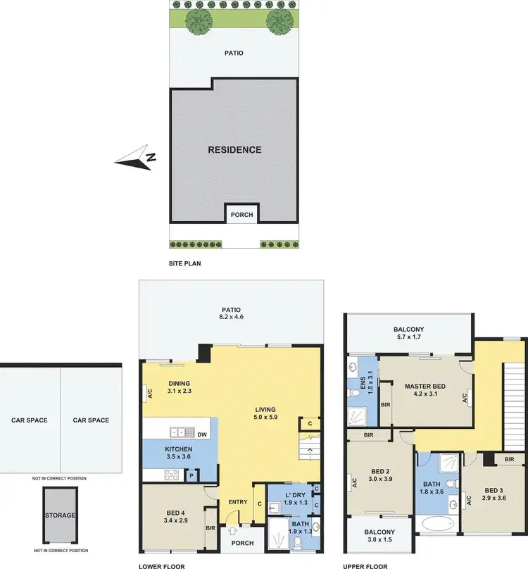 Floorplan of Homely townhouse listing, 2/22 Woornack Road, Carnegie VIC 3163