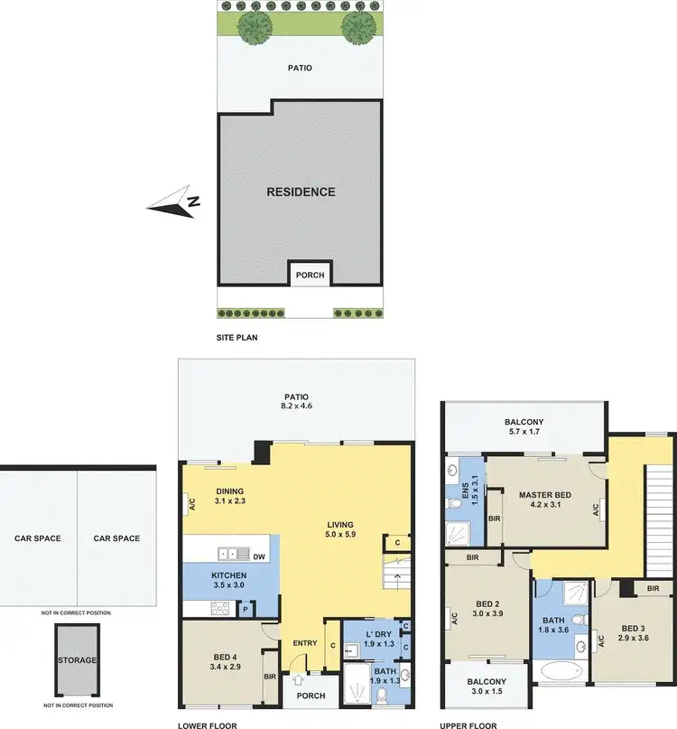 Floorplan of Homely townhouse listing, 2/22 Woornack Road, Carnegie VIC 3163