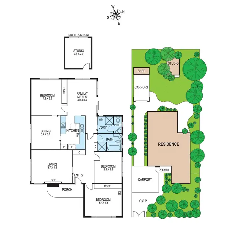 Floorplan of Homely house listing, 1 Geel Street, Bentleigh VIC 3204