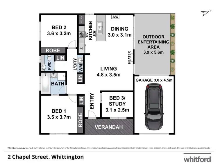 Floorplan of Homely house listing, 2 Chapel Street, Whittington VIC 3219