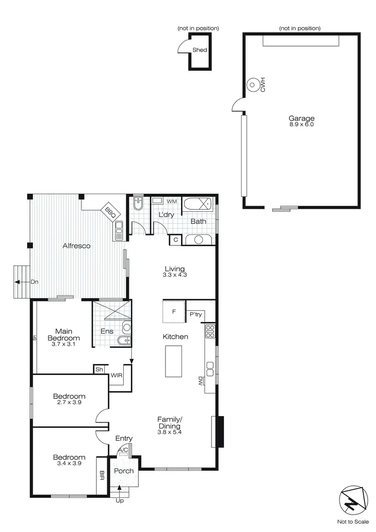 Floorplan of Homely house listing, 1 Daylesford Road, Brown Hill VIC 3350