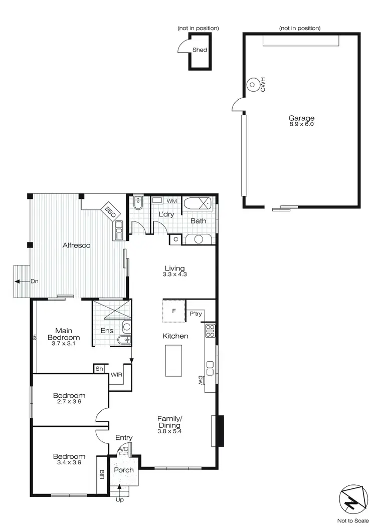 Floorplan of Homely house listing, 1 Daylesford Road, Brown Hill VIC 3350