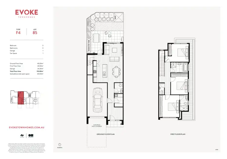 Floorplan of Homely townhouse listing, 3 Spinebill Close, South Morang VIC 3752