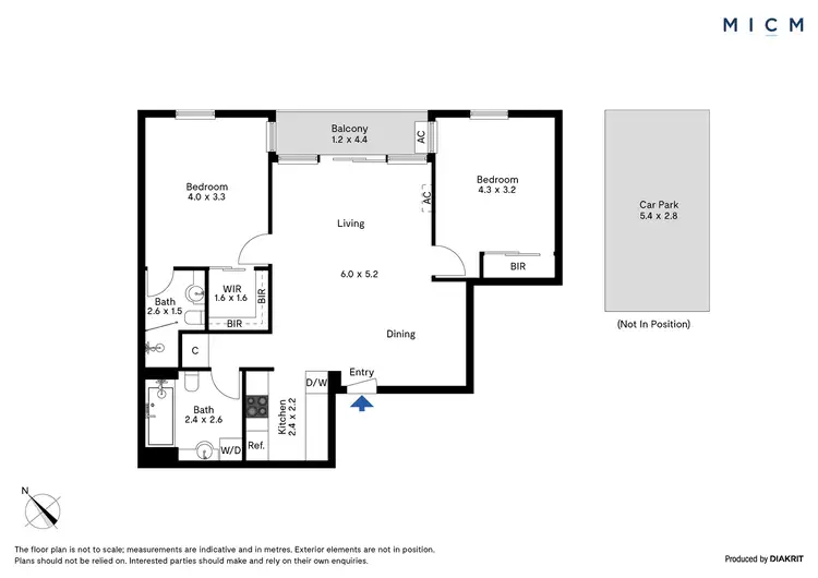 Floorplan of Homely apartment listing, 805/163 City Road, Southbank VIC 3006