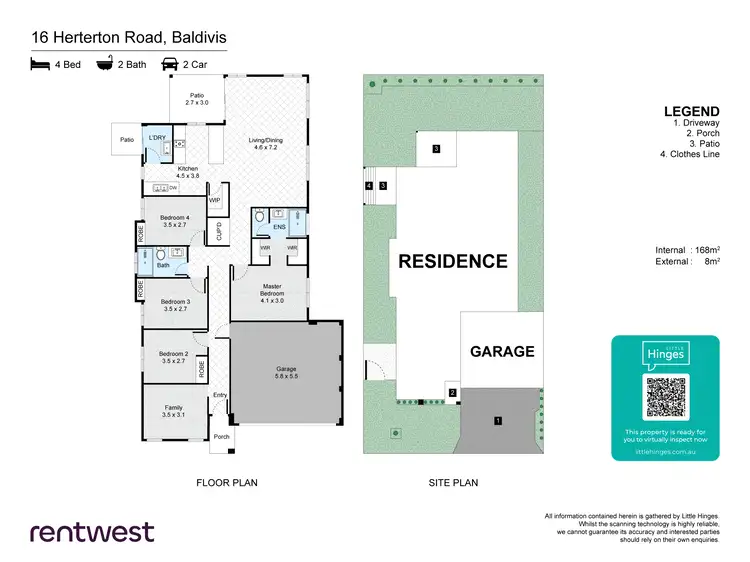 Floorplan of Homely house listing, 16 Herterton Rd, Baldivis WA 6171