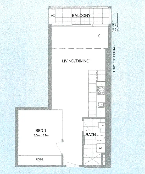 Floorplan of Homely apartment listing, 2515/151 City Road, Southbank VIC 3006