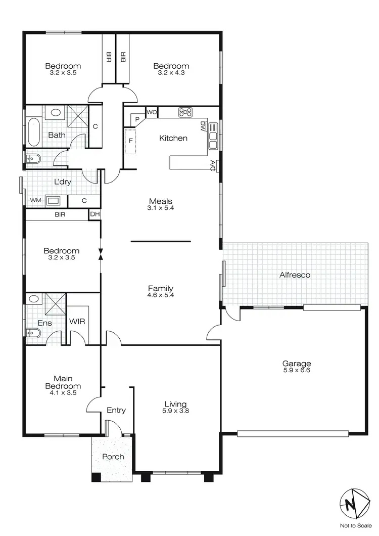 Floorplan of Homely house listing, 14 Josephine Way, Sebastopol VIC 3356