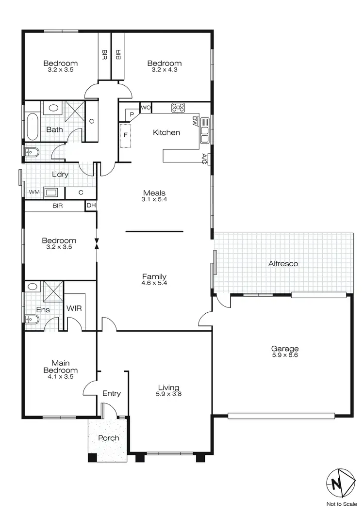 Floorplan of Homely house listing, 14 Josephine Way, Sebastopol VIC 3356