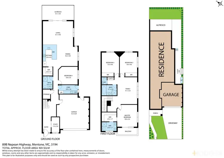 Floorplan of Homely townhouse listing, 89b Nepean Highway, Mentone VIC 3194