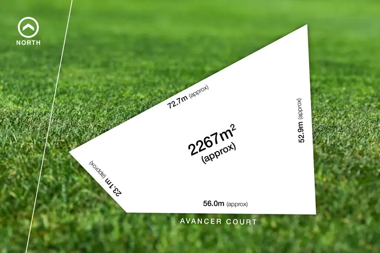 Floorplan of Homely land listing, 8 Avancer Court, Cardigan VIC 3352