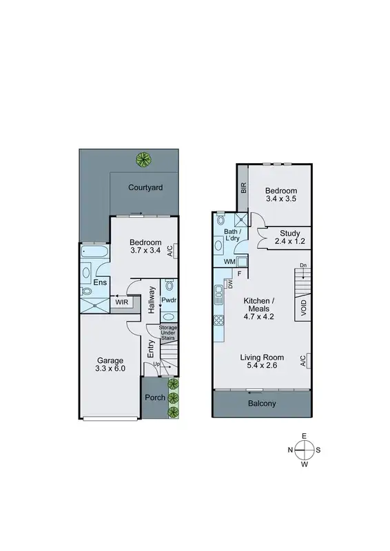 Floorplan of Homely townhouse listing, 7/2-4 Newton Street, Chadstone VIC 3148