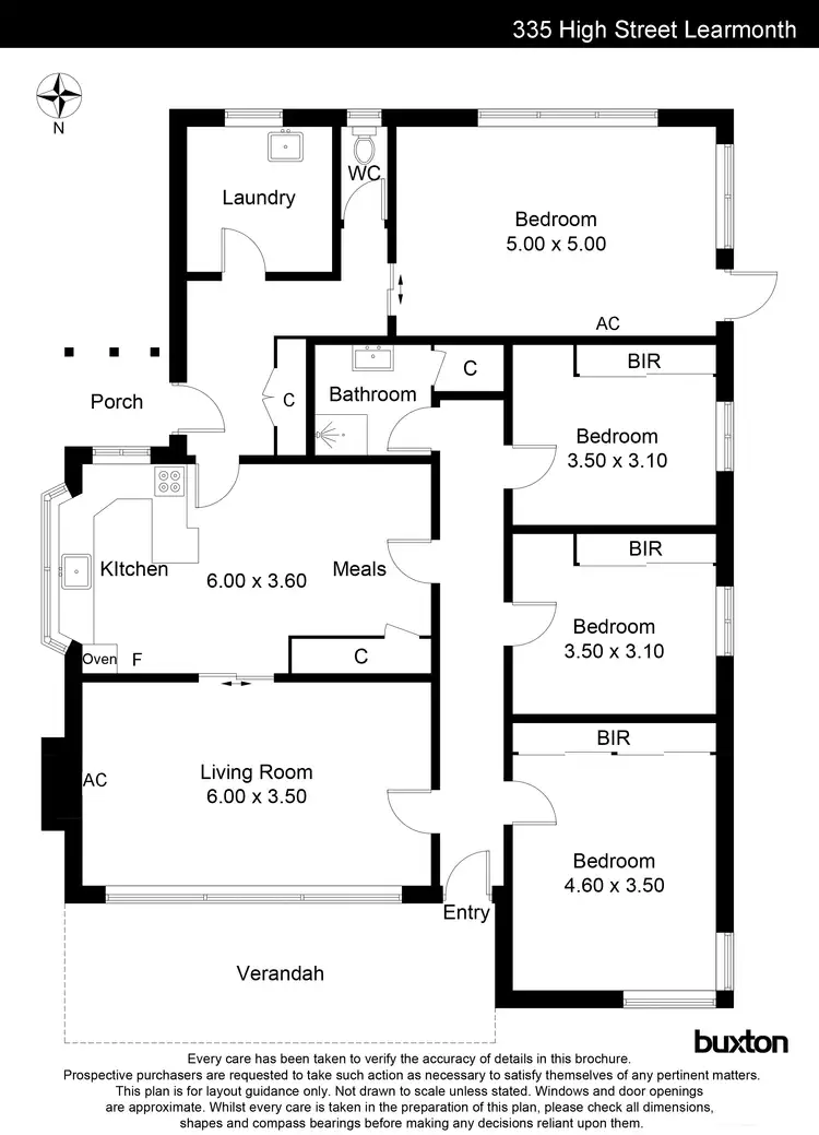 Floorplan of Homely house listing, 335 High Street, Learmonth VIC 3352