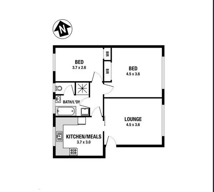Floorplan of Homely flat listing, 7/51 Stephen Street, Yarraville VIC 3013