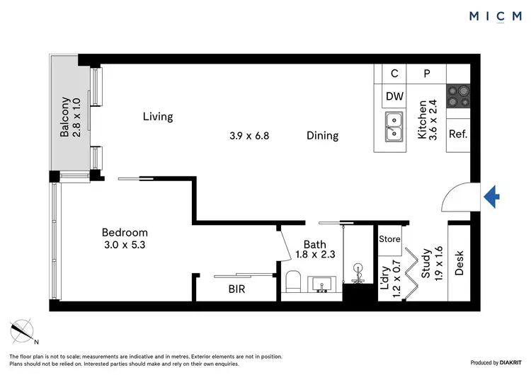 Floorplan of Homely apartment listing, 4502/81 City Road, Southbank VIC 3006