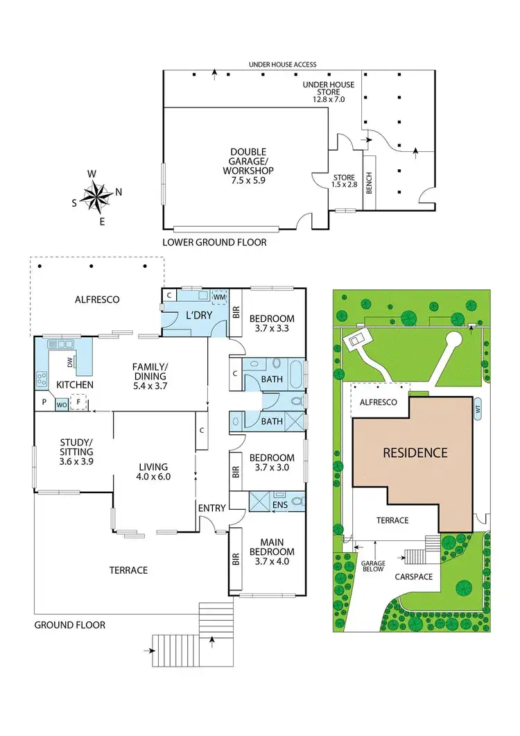 Floorplan of Homely house listing, 18 McAuley Drive, Rosanna VIC 3084