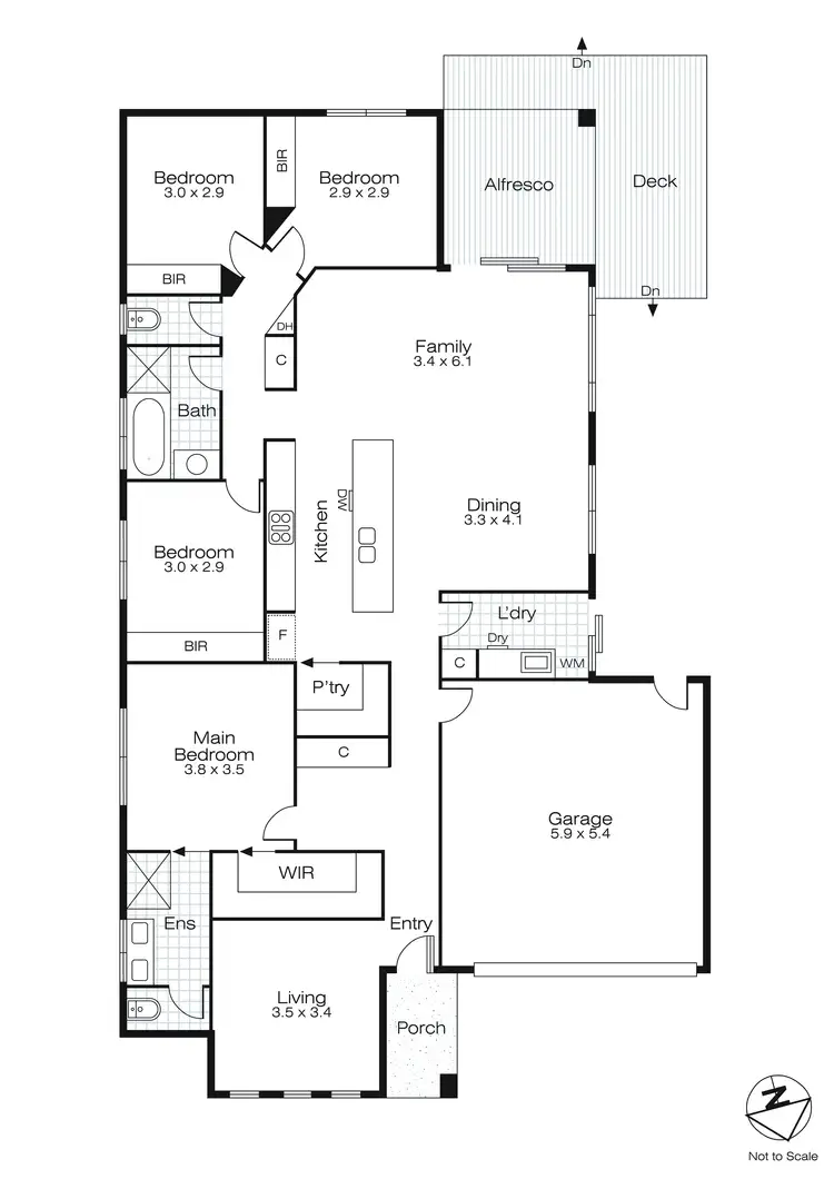 Floorplan of Homely house listing, 17 Groat Street, Lucas VIC 3350