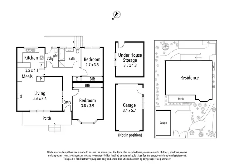 Floorplan of Homely unit listing, 2/60 Lower Plenty Road, Rosanna VIC 3084