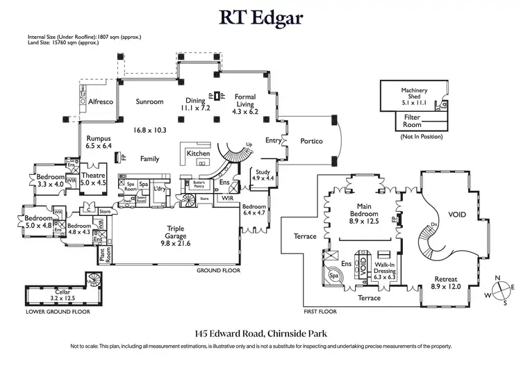 Floorplan of Homely house listing, 145 Edward Road, Chirnside Park VIC 3116