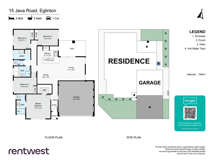 Floorplan of Homely house listing, 15 Java Rd, Eglinton WA 6034