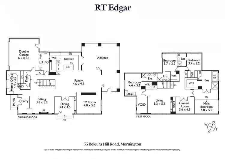 Floorplan of Homely house listing, 55 Beleura Hill Road, Mornington VIC 3931