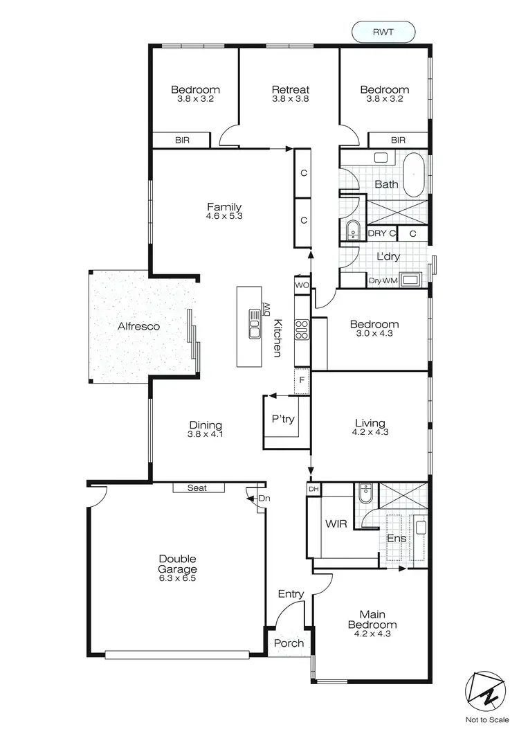 Floorplan of Homely house listing, 6 Jarvis Way, Lucas VIC 3350