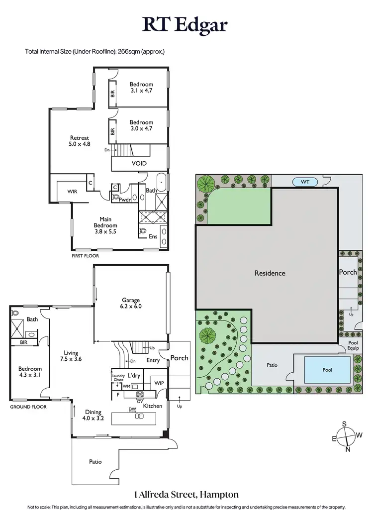 Floorplan of Homely house listing, 1 Alfreda Street, Hampton VIC 3188
