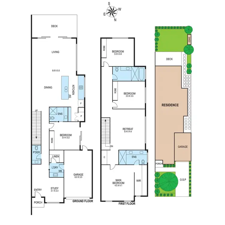 Floorplan of Homely townhouse listing, 4a Leonie Avenue, Bentleigh East VIC 3165