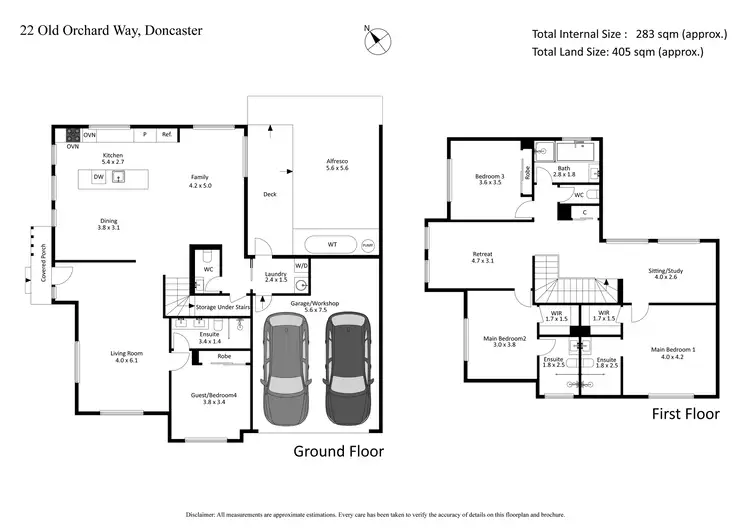 Floorplan of Homely house listing, 22 Old Orchard Way, Doncaster VIC 3108