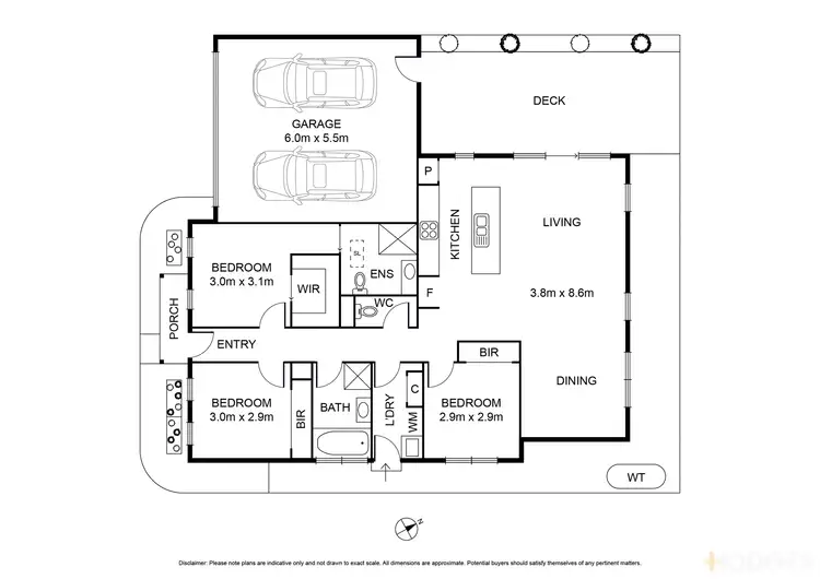 Floorplan of Homely unit listing, 2/71 High Street, Drysdale VIC 3222
