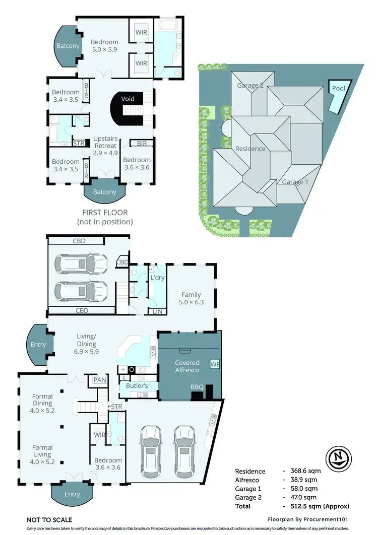 Floorplan of Homely house listing, 1 Nerolie Court, Wantirna South VIC 3152