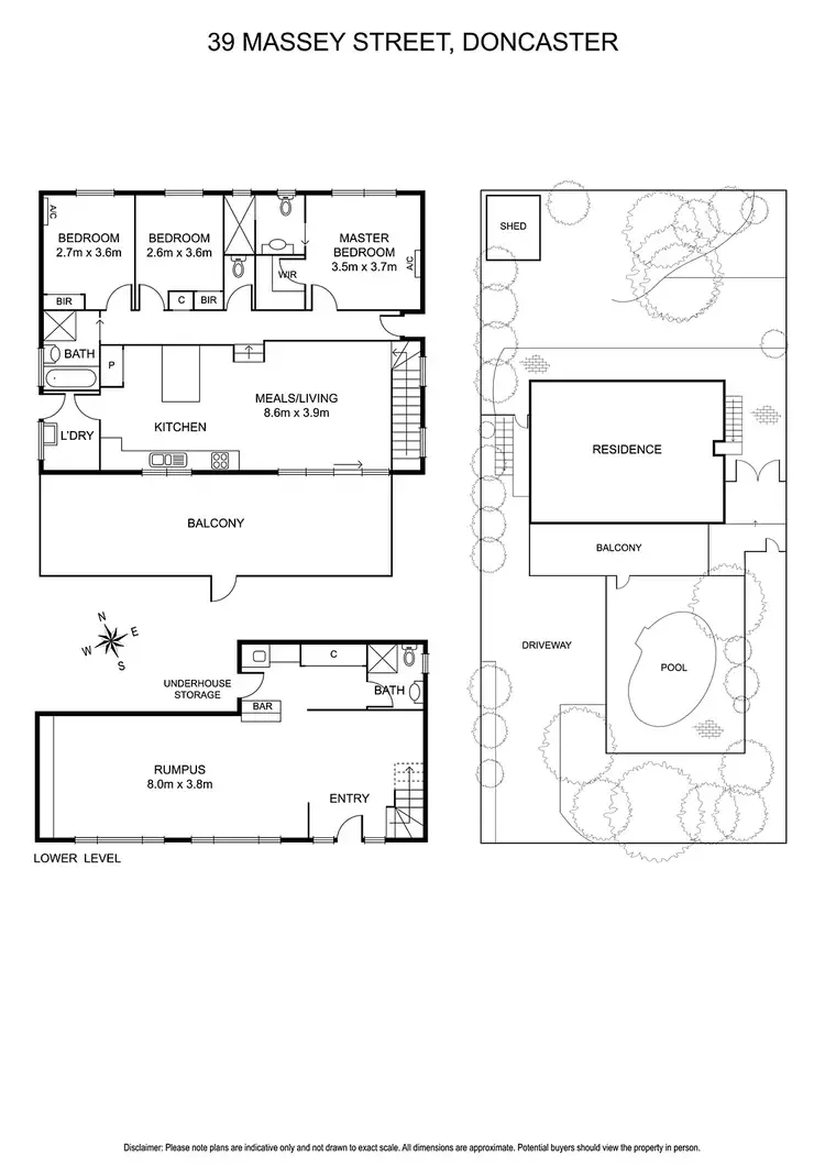 Floorplan of Homely house listing, 39 Massey Street, Doncaster VIC 3108