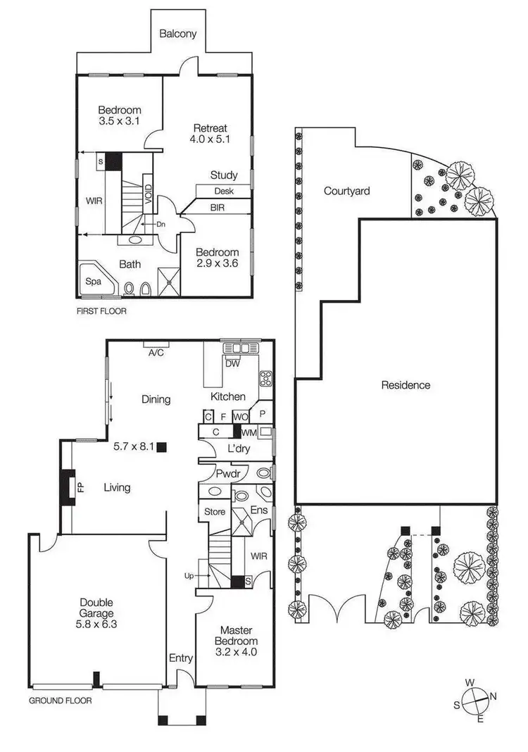 Floorplan of Homely townhouse listing, 42a Willansby Avenue, Brighton VIC 3186