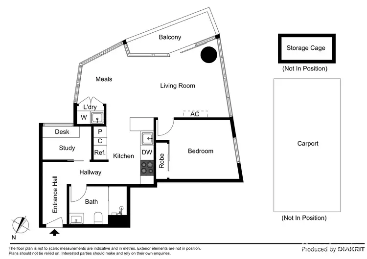 Floorplan of Homely apartment listing, 507/3-5 St Kilda Road, St Kilda VIC 3182