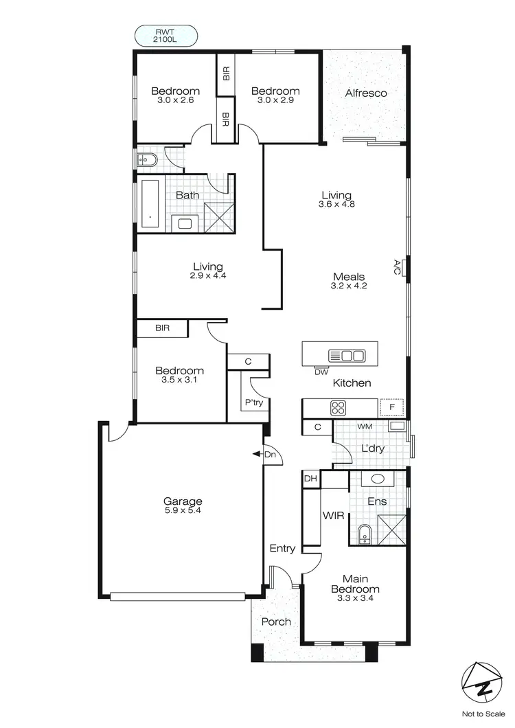 Floorplan of Homely house listing, 12 Marion Street, Bonshaw VIC 3352