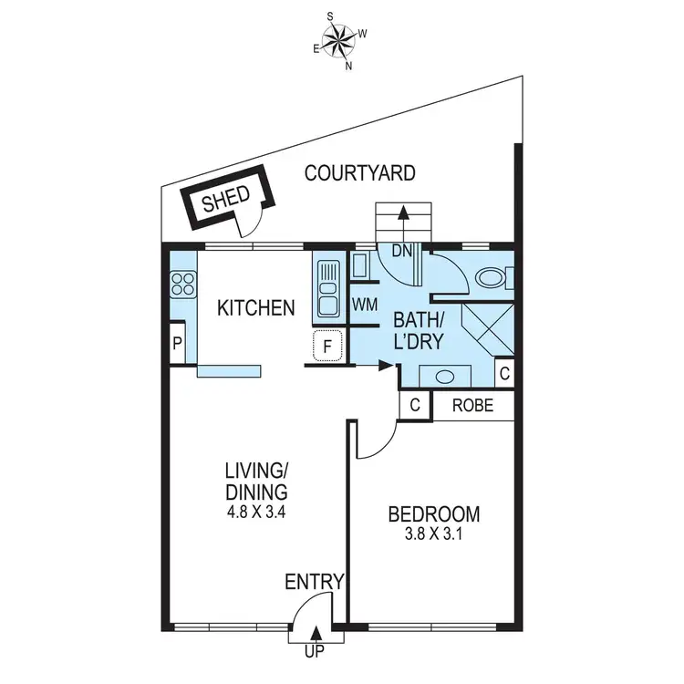 Floorplan of Homely unit listing, 2/3 Coles Court, Beaumaris VIC 3193