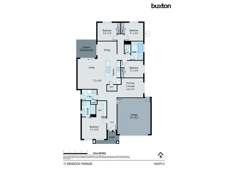 Floorplan of Homely house listing, 17 Sendock Parade, Huntly VIC 3551