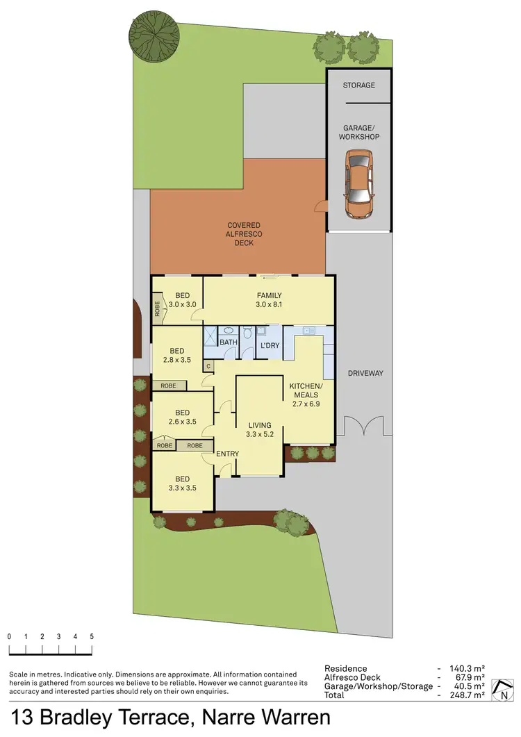 Floorplan of Homely house listing, 13 Bradley Terrace, Narre Warren VIC 3805