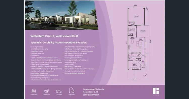 Floorplan of Homely unit listing, 73 Waterbird Circuit, Weir Views VIC 3338