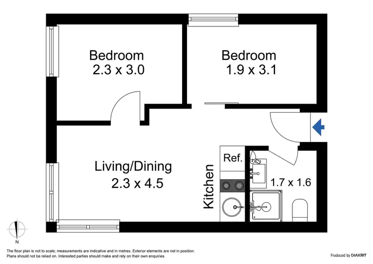 Floorplan of Homely apartment listing, 1113/268 Flinders Street, Melbourne VIC 3000