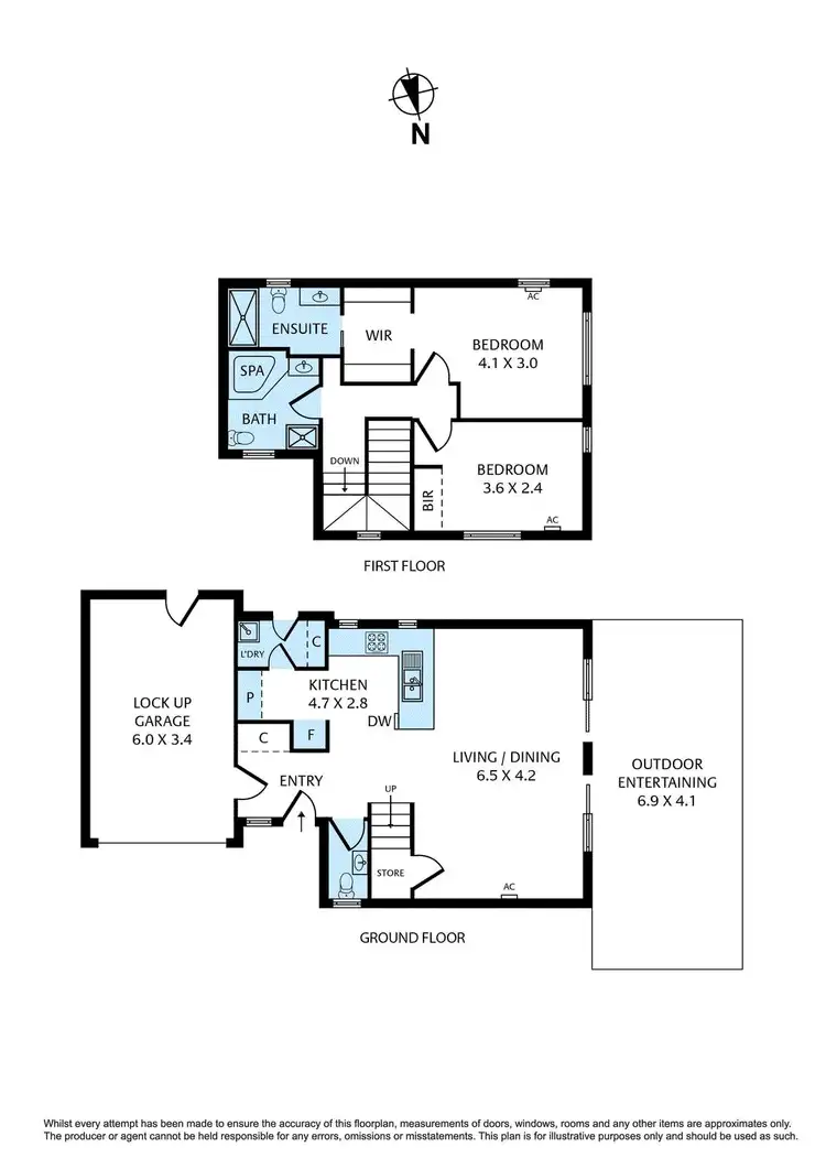 Floorplan of Homely townhouse listing, 3/66 Civic Parade, Altona VIC 3018