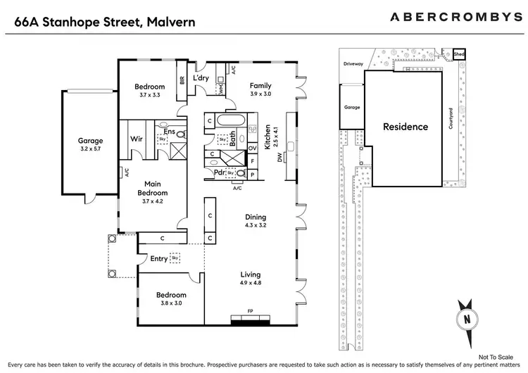 Floorplan of Homely townhouse listing, 66A Stanhope Street, Malvern VIC 3144