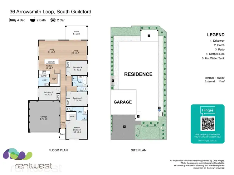 Floorplan of Homely house listing, 36 Arrowsmith Loop, South Guildford WA 6055