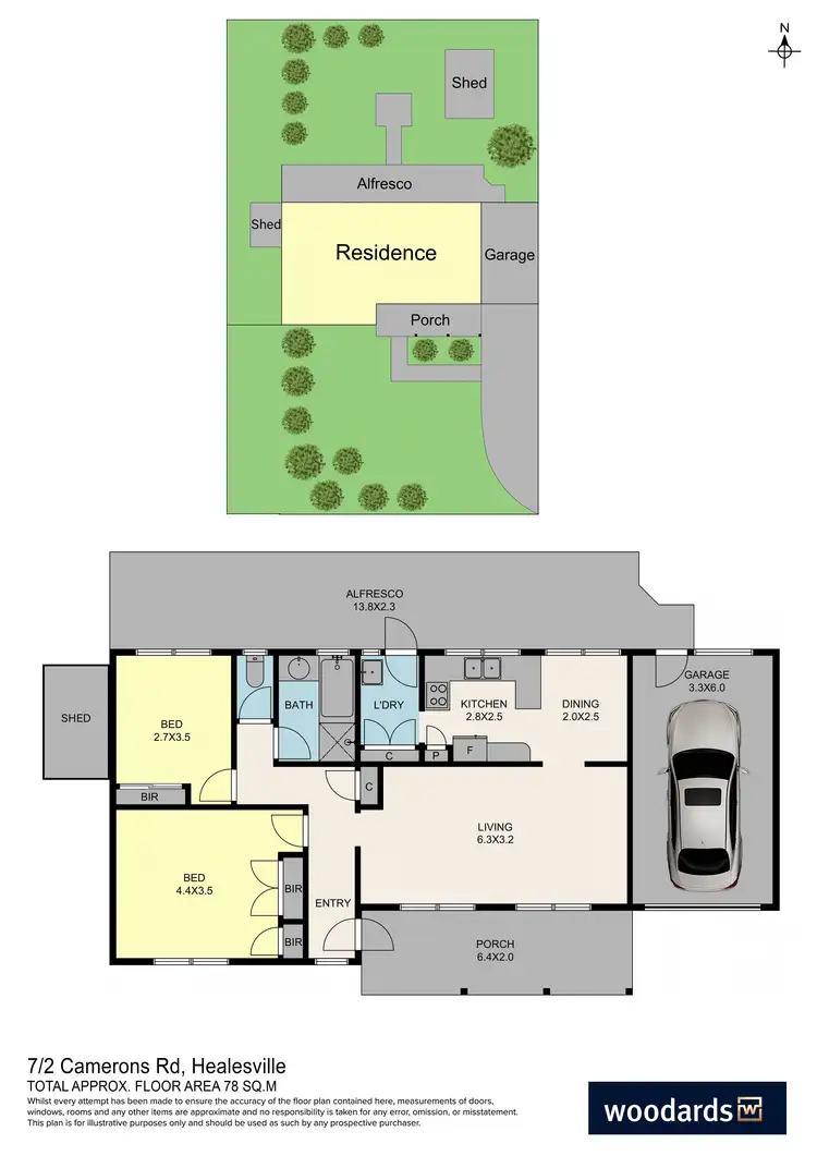 Floorplan of Homely unit listing, 7/2 Camerons Road, Healesville VIC 3777
